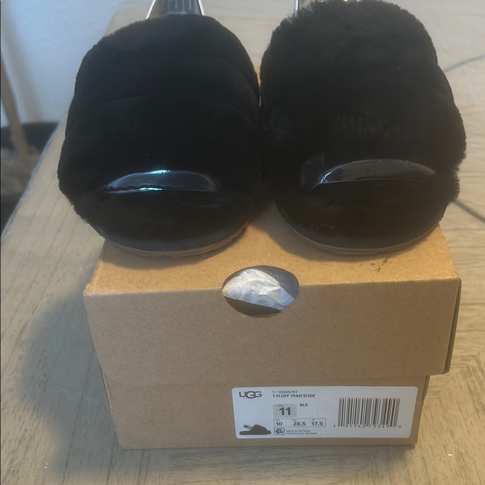 UGG Black Cozy Slippers